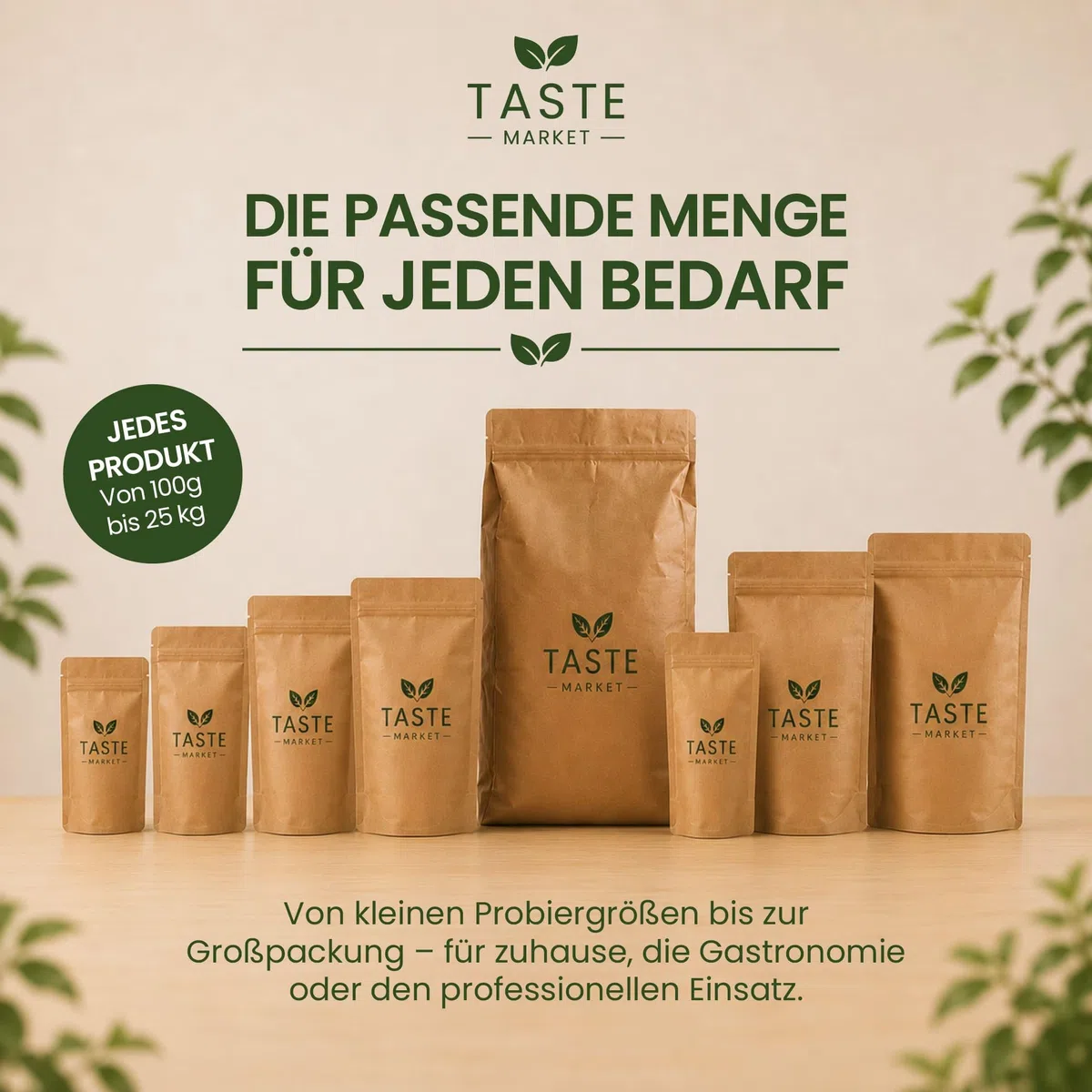 25 kg Rote Bete Pulver von Taste Market – Pulver aus echter Rote Bete zum Kochen, Backen & Einfärben von Lebensmitteln