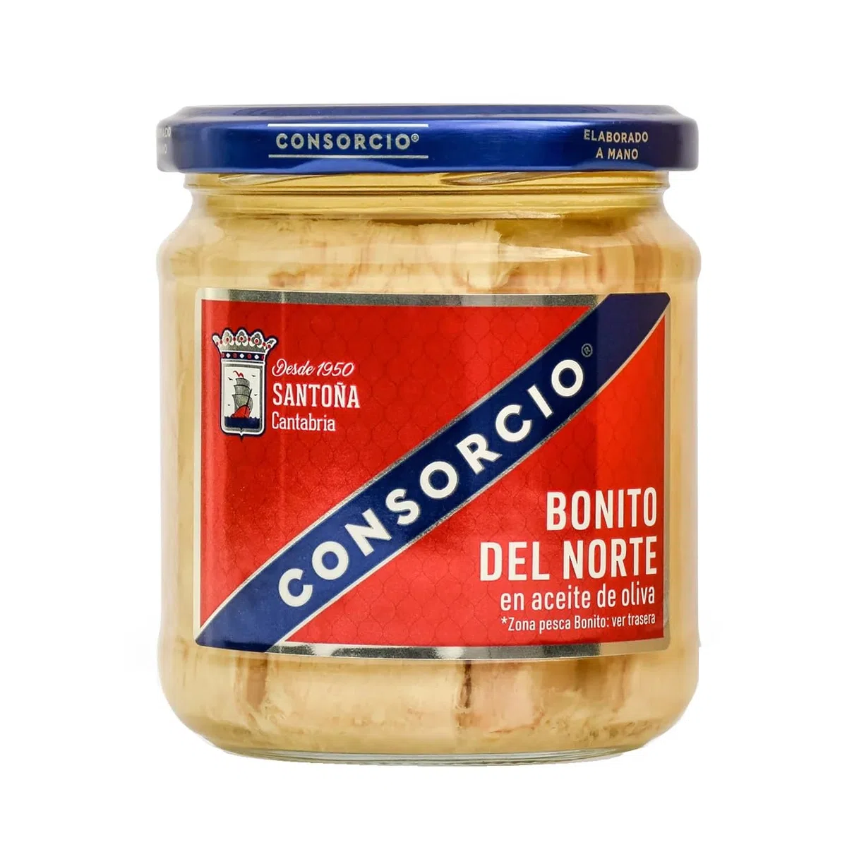 CONSORCIO Weißer Thunfisch aus dem Norden in Olivenöl Glas 225 g. 9er-Pack