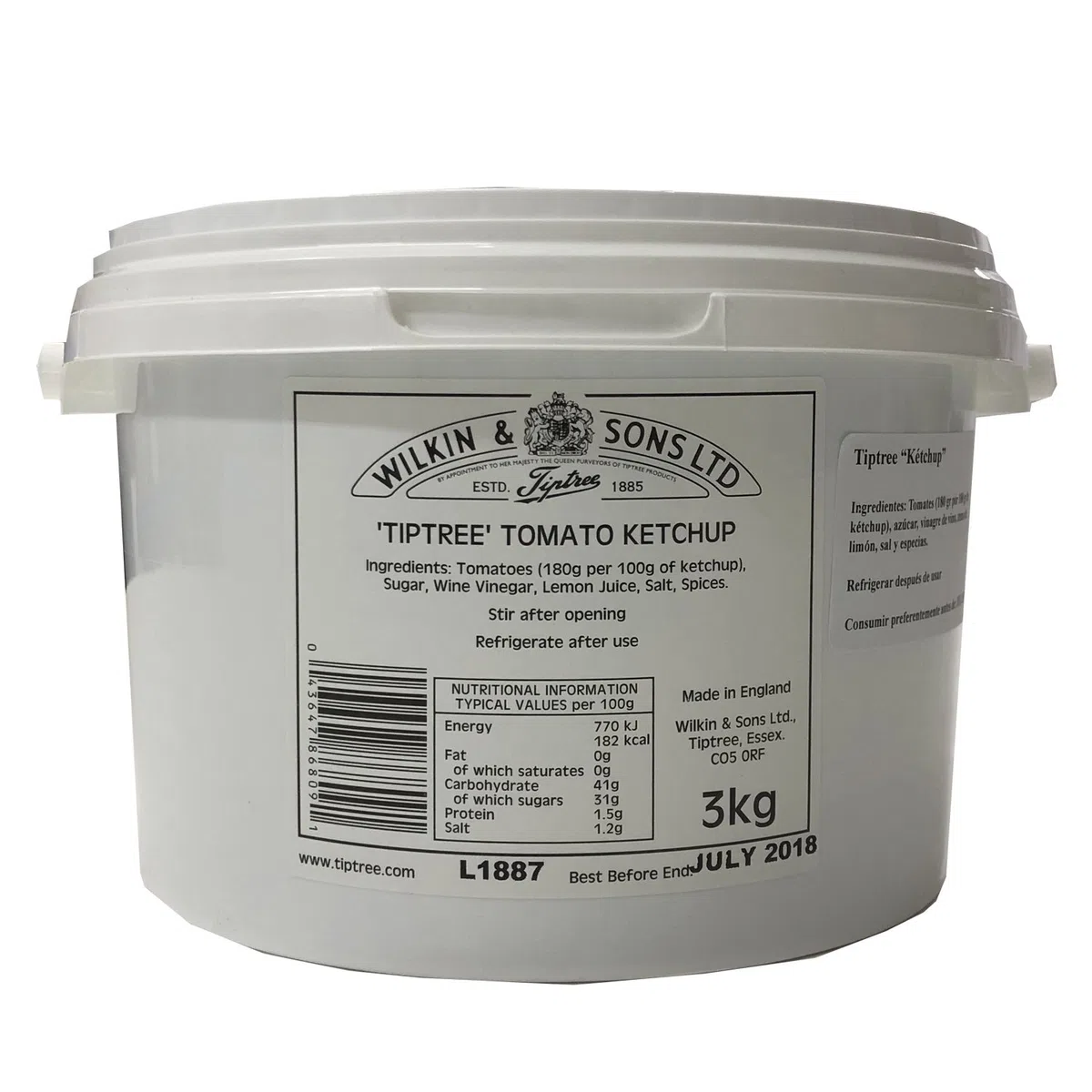 Tiptree - Ketchup-Tomatensoße - 3 Kilo