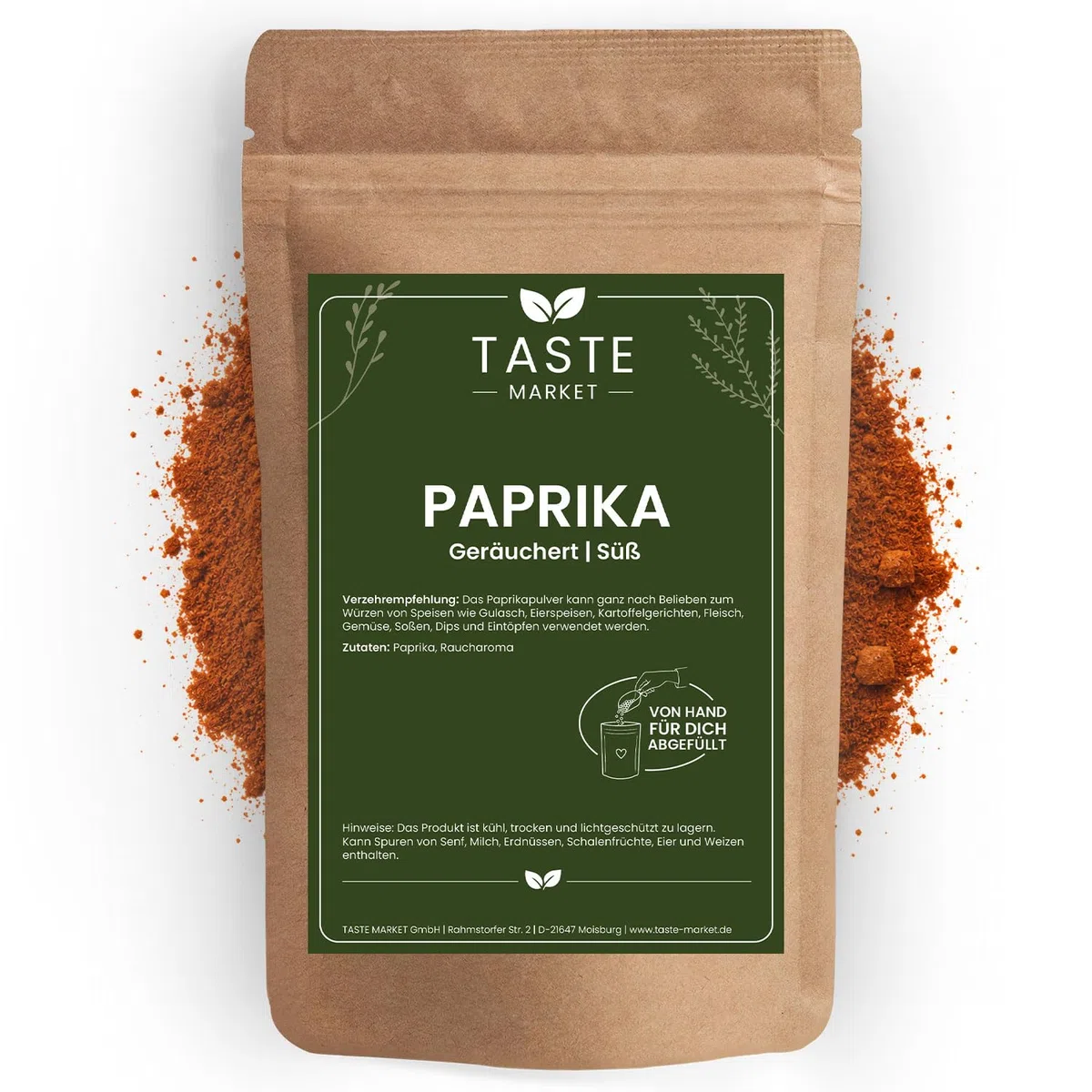 10 kg Paprika geräuchert | Paprikapulver smoked süß | Gewürz | geräuchert & gemahlen