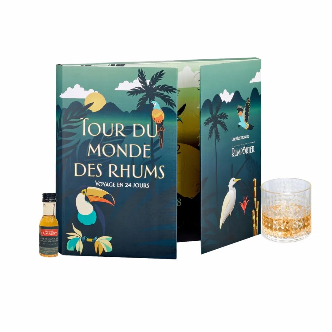 Rum Adventskalender – “Weltreise der Rums” – 24 Mini-Rums x 20 ml