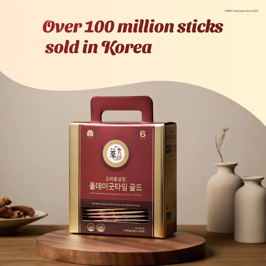 PNBG 6 Jahre koreanischer roter Ginseng-Shot Gold - 15mg Ginsenoside - HACCP Made in Korea 100 Packungen