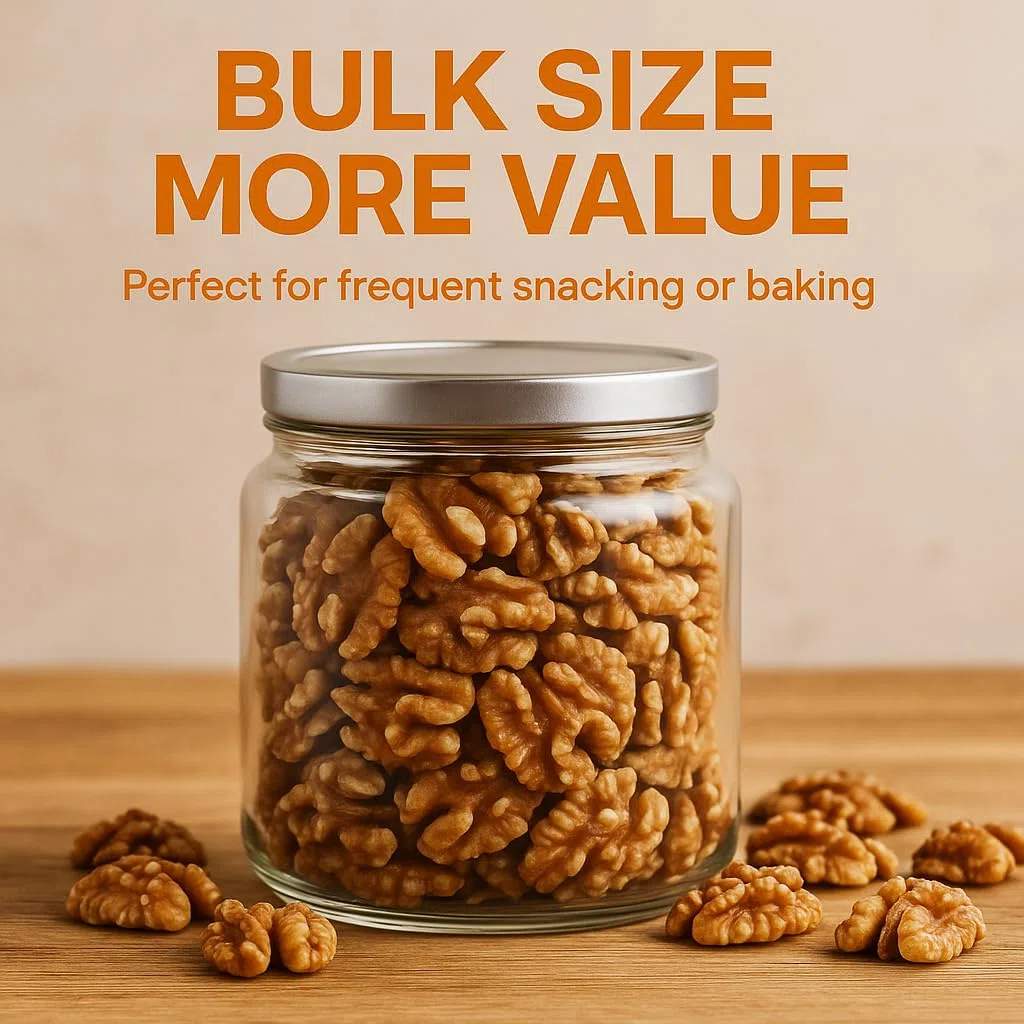 GiDeli Walnusskerne Ganz 3 x 5 kg Beutel - Walnüsse Geschält, Ungesalzen