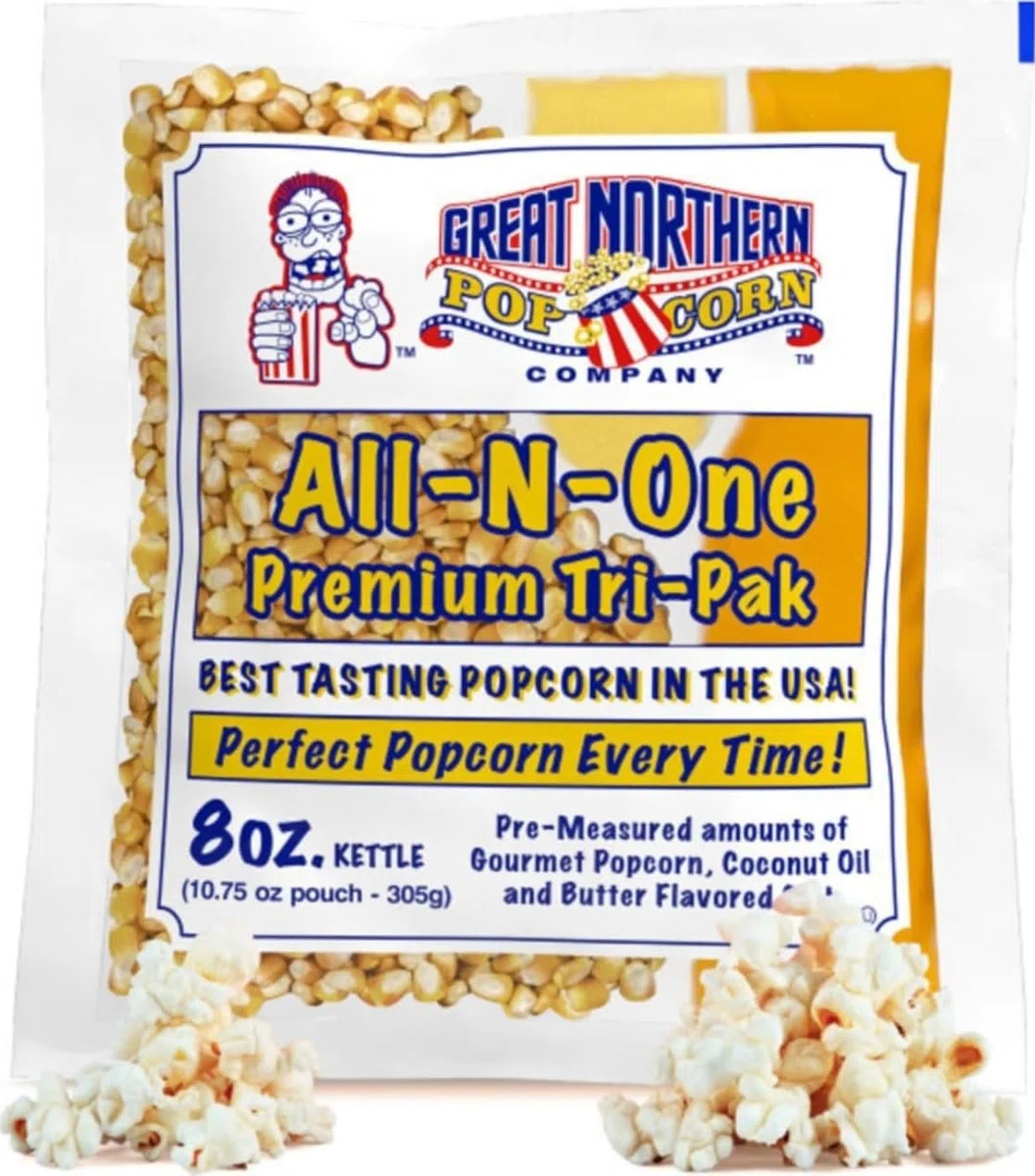 Great Northern Popcorn Premium 8 Ounce Popcorn Portion Pack of 24