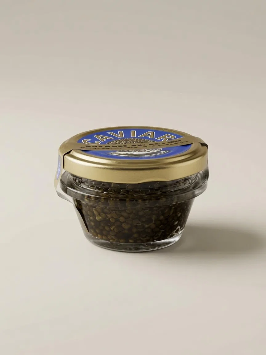 50 g Schwarzer Stör Kaviar/Osietra Caviar/Сaviar Sturgeon/Störkaviar Malossol