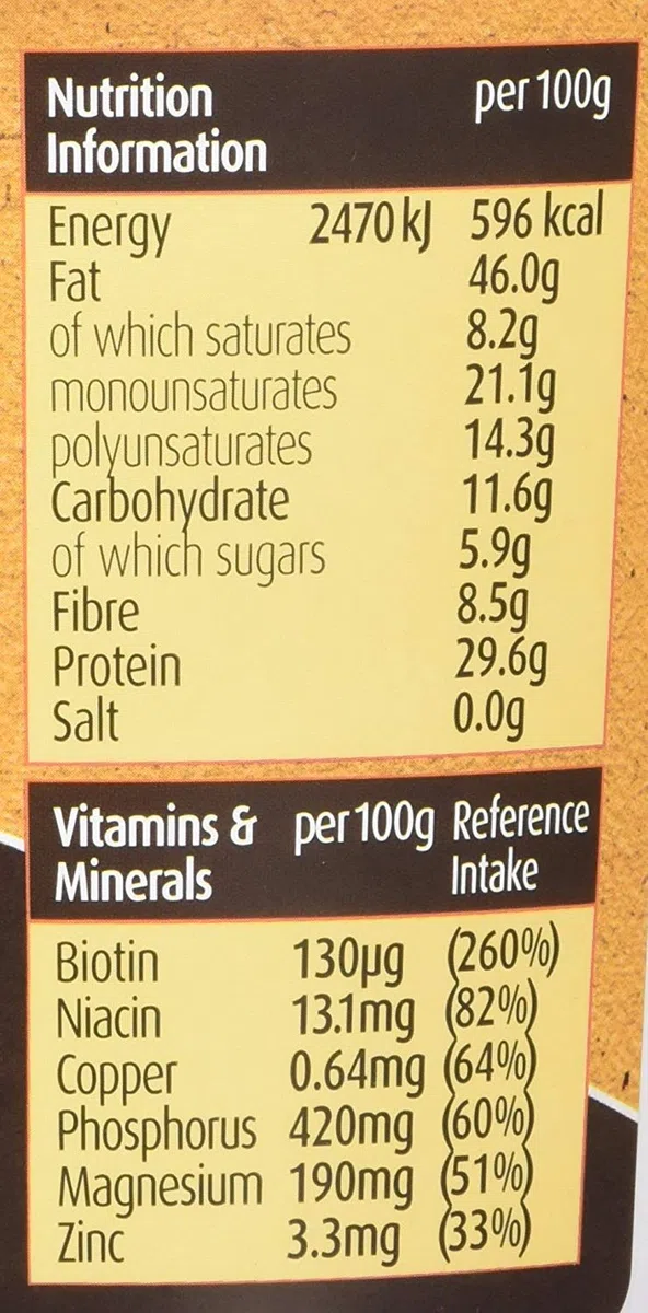 Meridian Erdnussbutter Bio, ohne Zusatz von Salz, 1 kg, 4 Stück