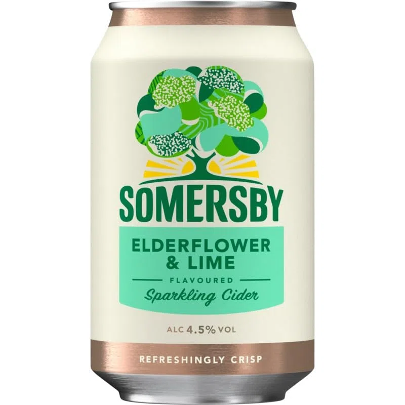 Somersby Flieder - Limette Cider (72 x 0.33 l) (81,99€ + 18,00€ Einwegpfand)