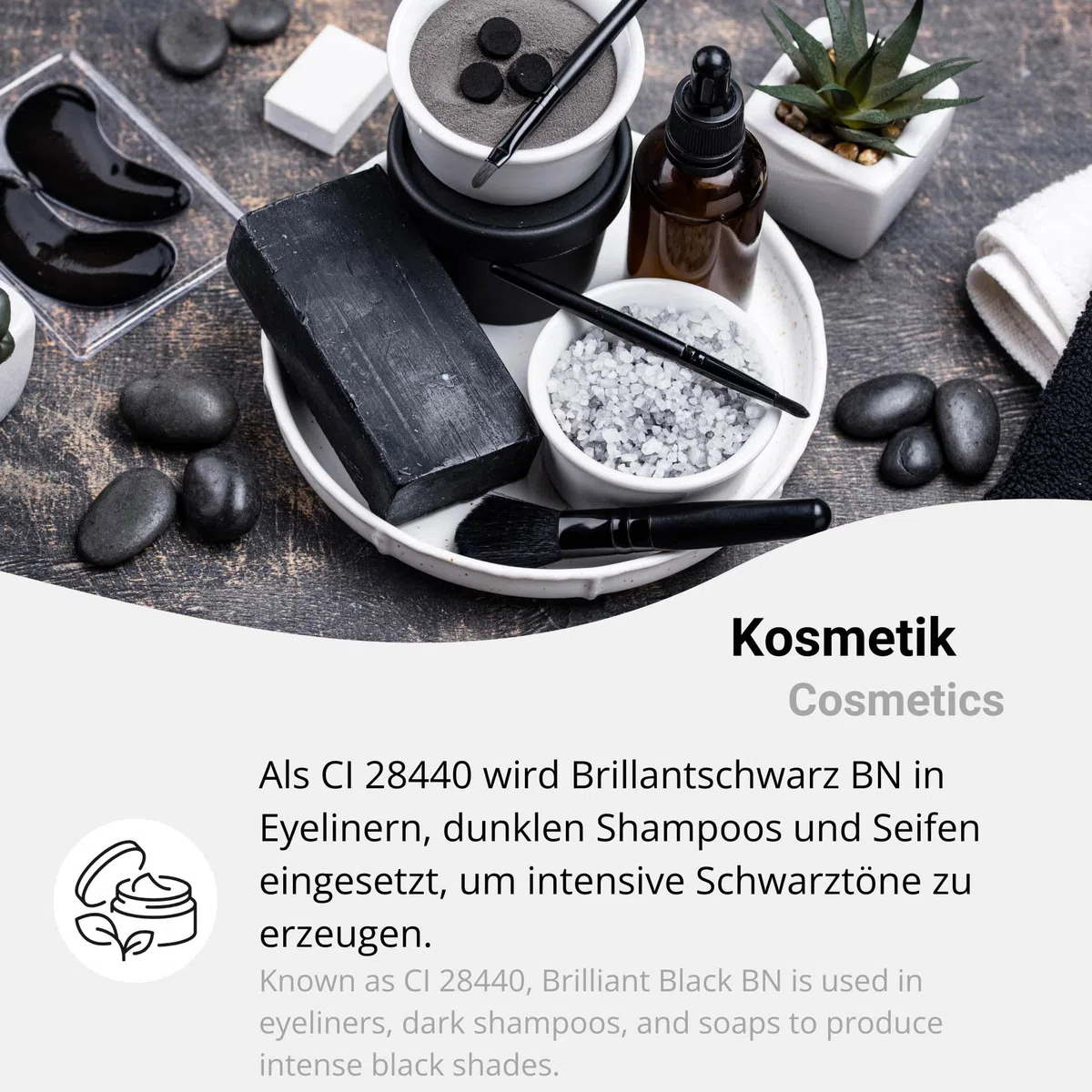 Lebensmittelfarbe Schwarz Pulver 1kg hochkonzentriert – Brillantschwarz BN, ideal zum Backen & Dekorieren