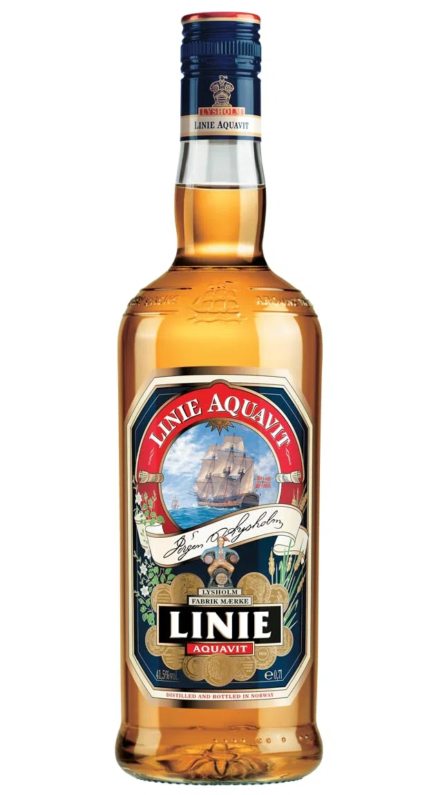 Linie Aquavit aus Norwegen 41,5% 6x0,7 Liter