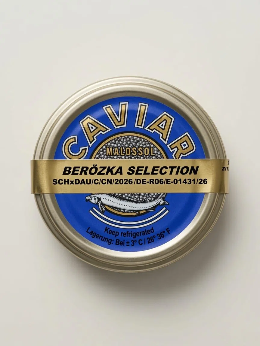 50 g Schwarzer Stör Kaviar/Osietra Caviar/Сaviar Sturgeon/Störkaviar Malossol