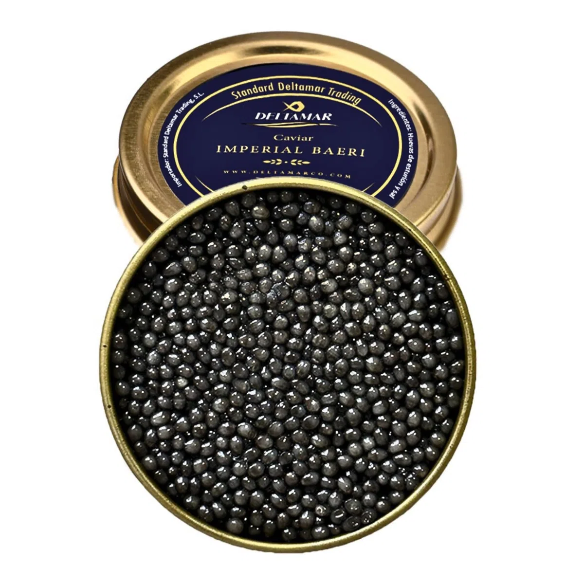 Baeri Kaviar 100 g - Beluga Baeri Imperial & Classical Sturgeon Caviar - Premium Quality Siberian Huso Huso Orginial Beluga Kaviar - Finest & Authentic Deltamar CITES Certified