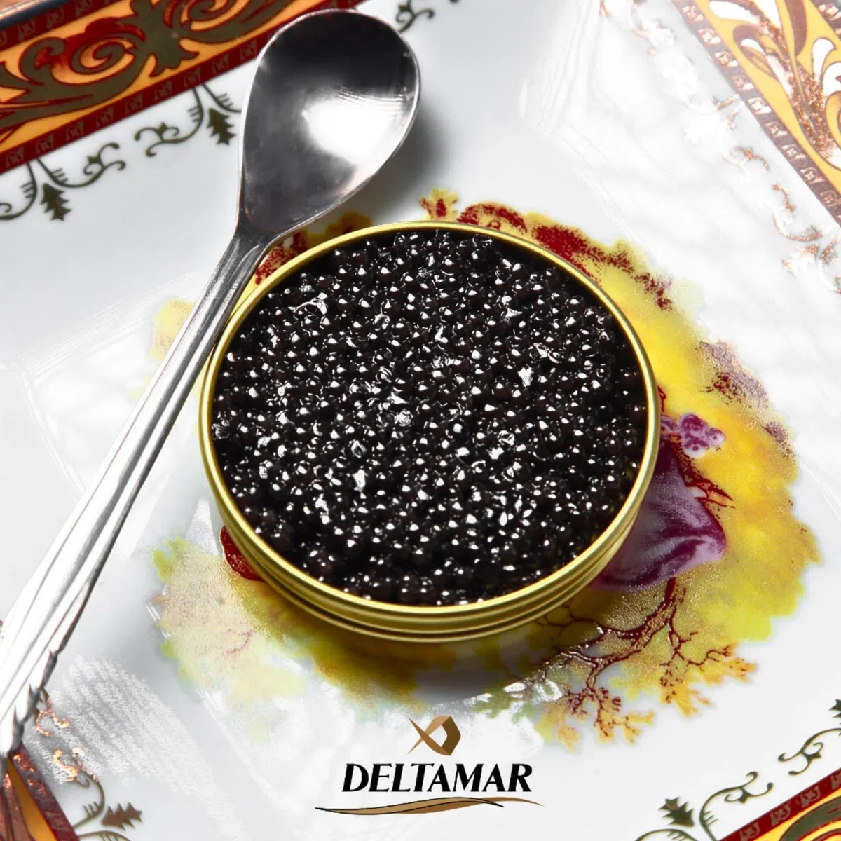 Beluga Caviar 100 g - Classical Sturgeon Kaviar - Premium Quality Siberian Huso Huso Orginial Finest Flavor Caviar - Deltamar Caviar CITES Certified