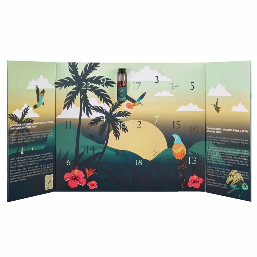 Rum Adventskalender – “Weltreise der Rums” – 24 Mini-Rums x 20 ml